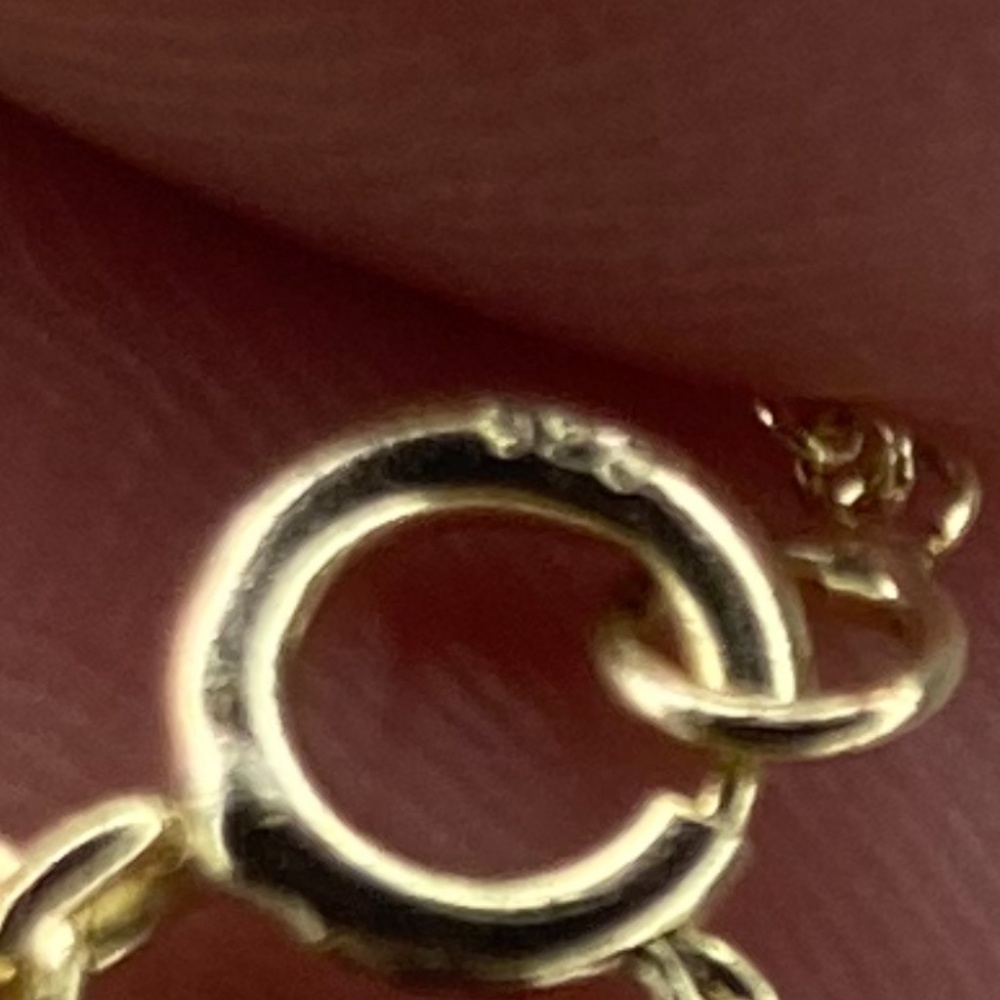 Solid Sterling Silver, Gold Plated 16” Necklace /… - image 8